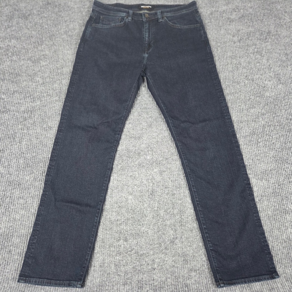 Revtown Decade Denim Automatic Jeans Mens 33x32 Dark Wash Indigo Stretch Pants